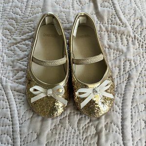 Gymboree Girls' Gold Ballet Flats - Size 6T